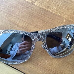Gucci Silver Women's Sunglasses